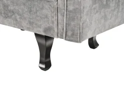 Chaise longue versione destra LATTES II Velluto Grigio con cuscino