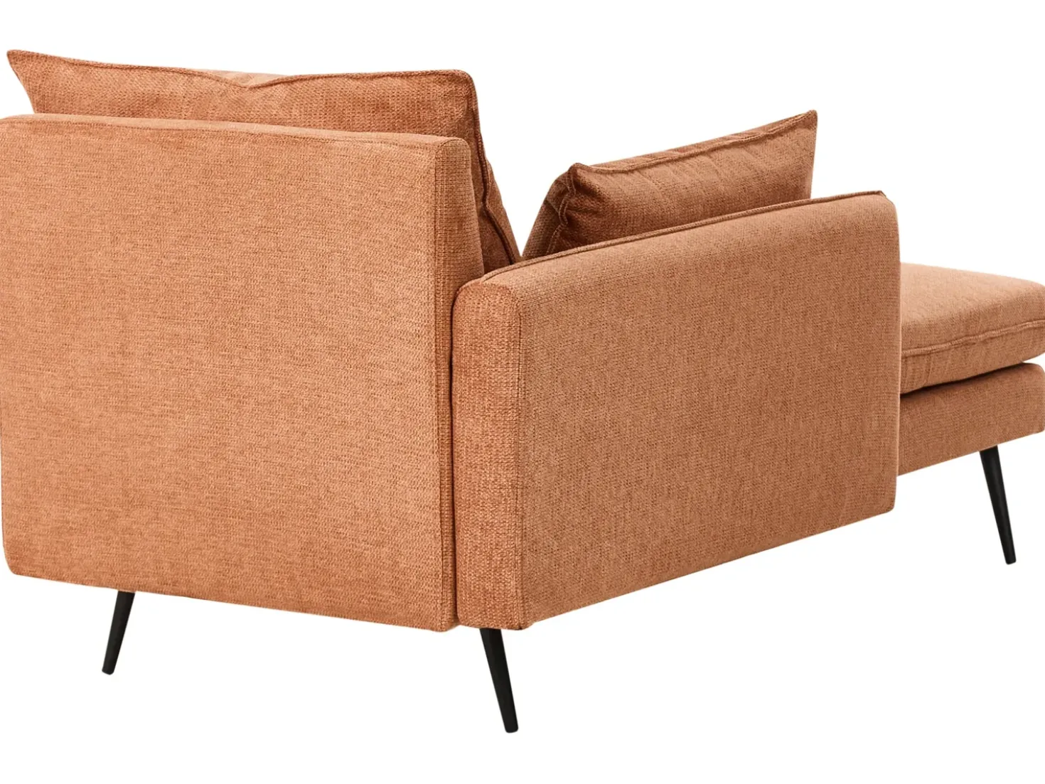 Chaise longue versione destra YERRES Tessuto Arancione