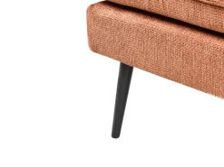 Chaise longue versione destra YERRES Tessuto Arancione