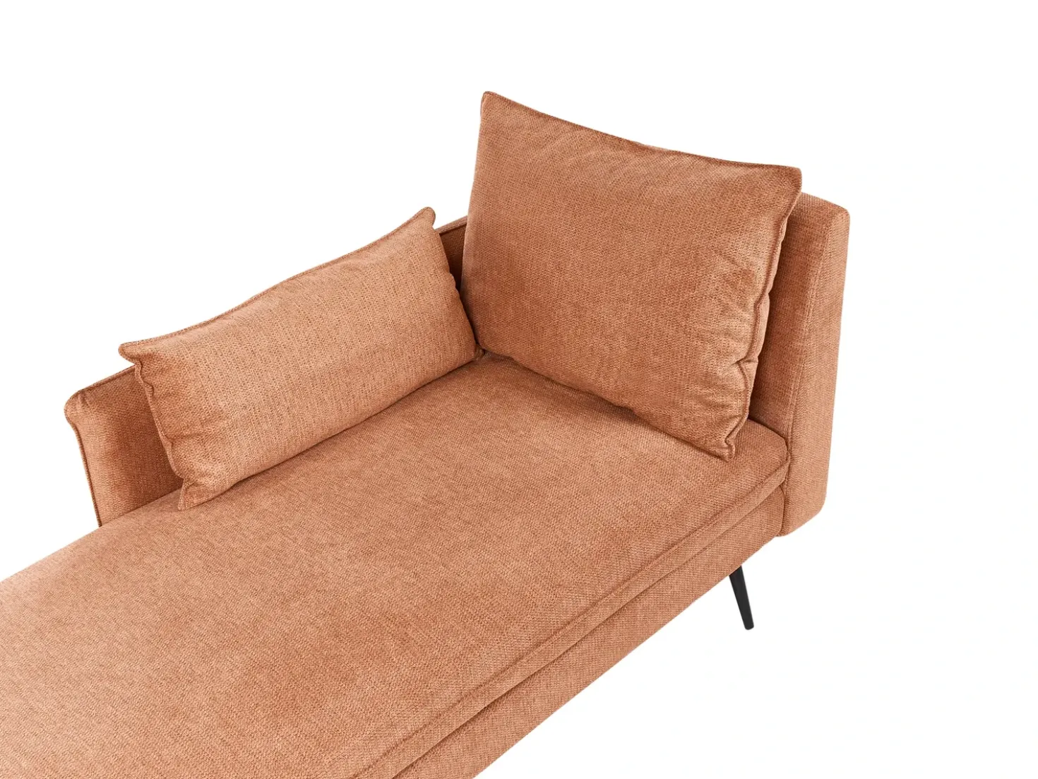 Chaise longue versione destra YERRES Tessuto Arancione