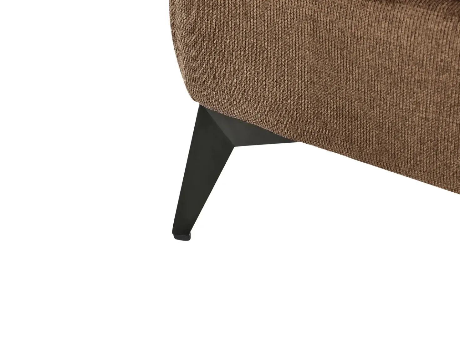 Chaise longue versione destra SIEVOZ Tessuto Marrone