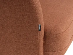 Chaise longue versione destra TANLAY Tessuto Marrone dorato
