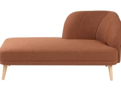 Chaise longue versione destra TANLAY Tessuto Marrone dorato