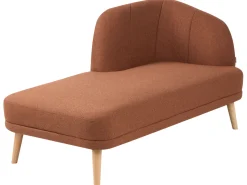 Chaise longue versione destra TANLAY Tessuto Marrone dorato