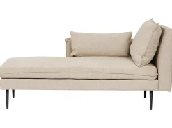 Chaise longue versione destra YERRES Tessuto Beige