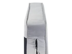 Chaise longue versione destra ALLIER Velluto Grigio chiaro