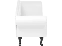 Chaise longue versione destra LATTES Pelle sintetica Bianco
