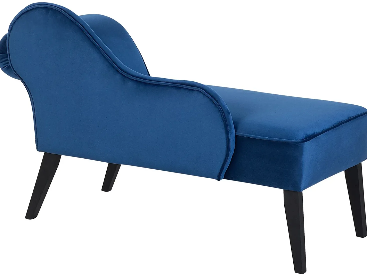Chaise longue versione destra BIARRITZ Velluto Blu marino