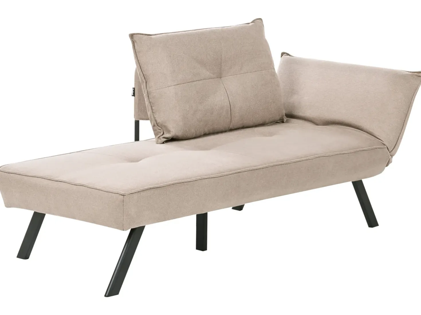Chaise longue versione destra ROCAMADOUR Tessuto Tortora