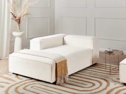 Chaise longue versione destra ARDAL Bouclé Bianco sporco