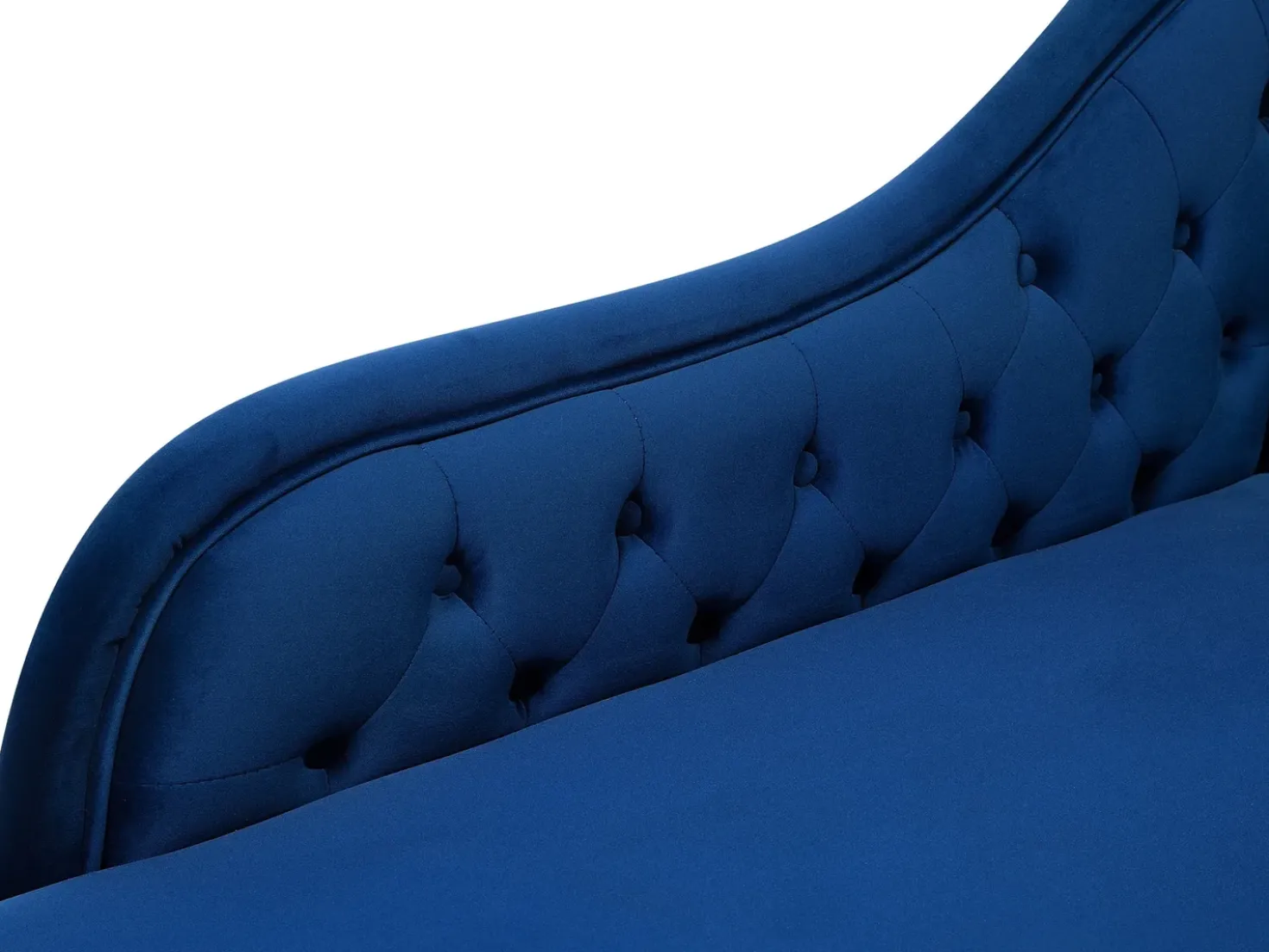 Chaise longue versione destra NIMES Velluto Blu marino
