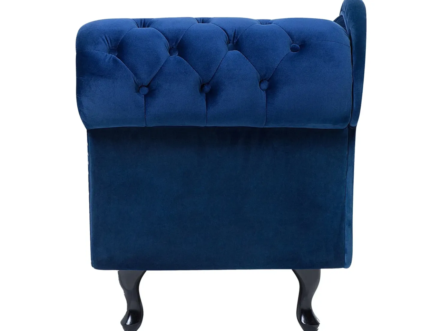 Chaise longue versione destra NIMES Velluto Blu marino