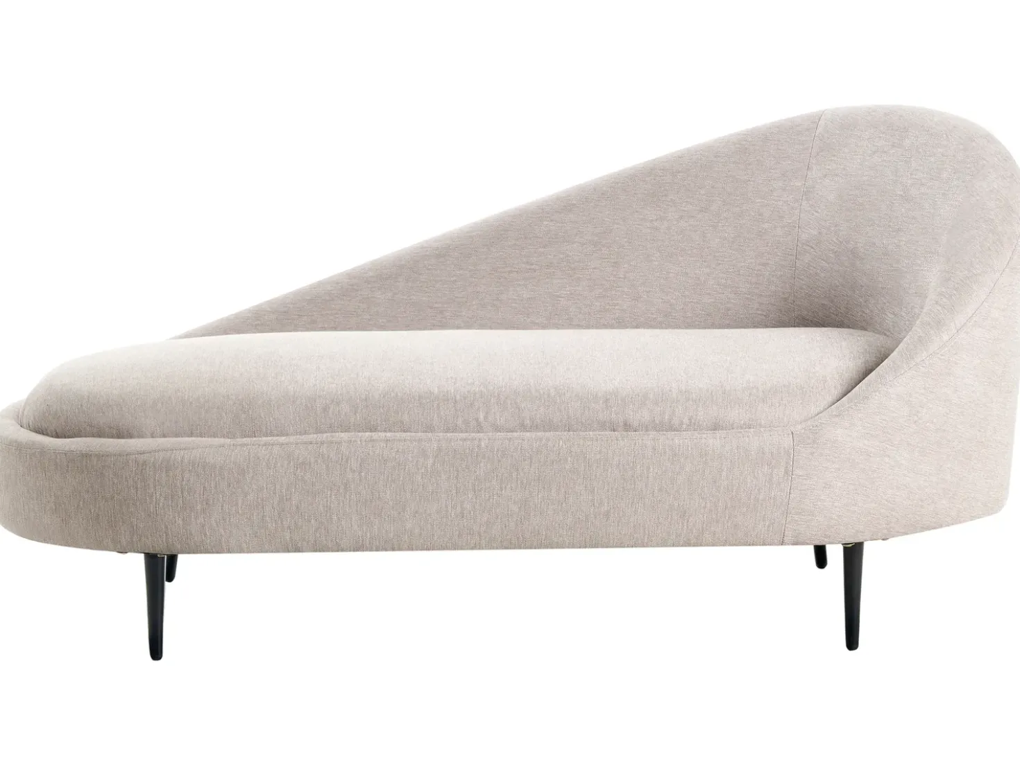 Chaise longue versione destra VALREAS Tessuto Tortora