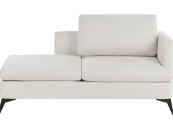 Chaise longue versione destra SIEVOZ Tessuto Beige chiaro