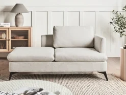 Chaise longue versione destra SIEVOZ Tessuto Beige chiaro