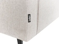 Chaise longue versione destra SIEVOZ Tessuto Beige chiaro