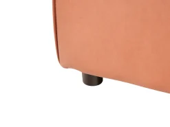 Chaise longue versione sinistra BRANDE Tessuto Marrone dorato