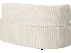 Chaise longue versione sinistra VANVEY Velluto a coste Beige chiaro