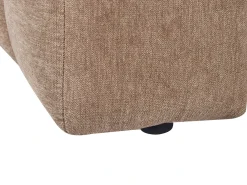 Chaise longue versione sinistra LANNILS Tessuto Marrone chiaro
