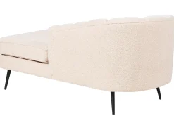 Chaise longue versione sinistra ALLIER Bouclé Beige chiaro