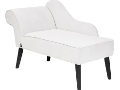 Chaise longue versione sinistra BIARRITZ Tessuto Bianco