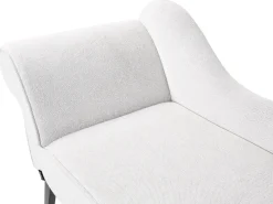 Chaise longue versione sinistra BIARRITZ Tessuto Bianco
