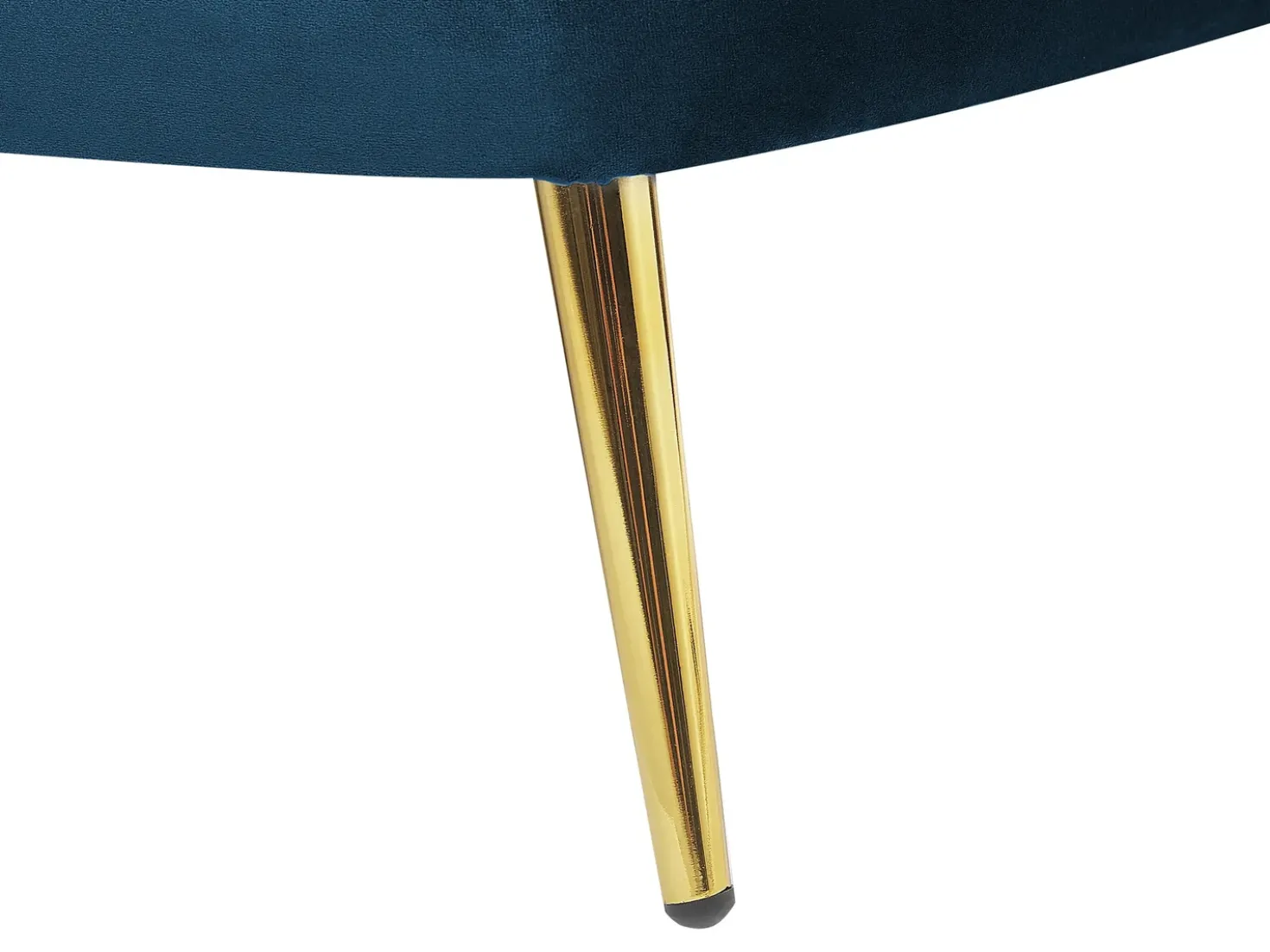 Chaise longue versione sinistra ALLIER Velluto Blu marino