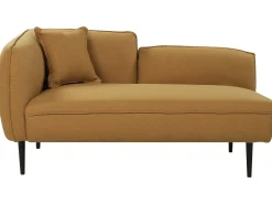 Chaise longue versione sinistra CHEVANNES Bouclé Senape