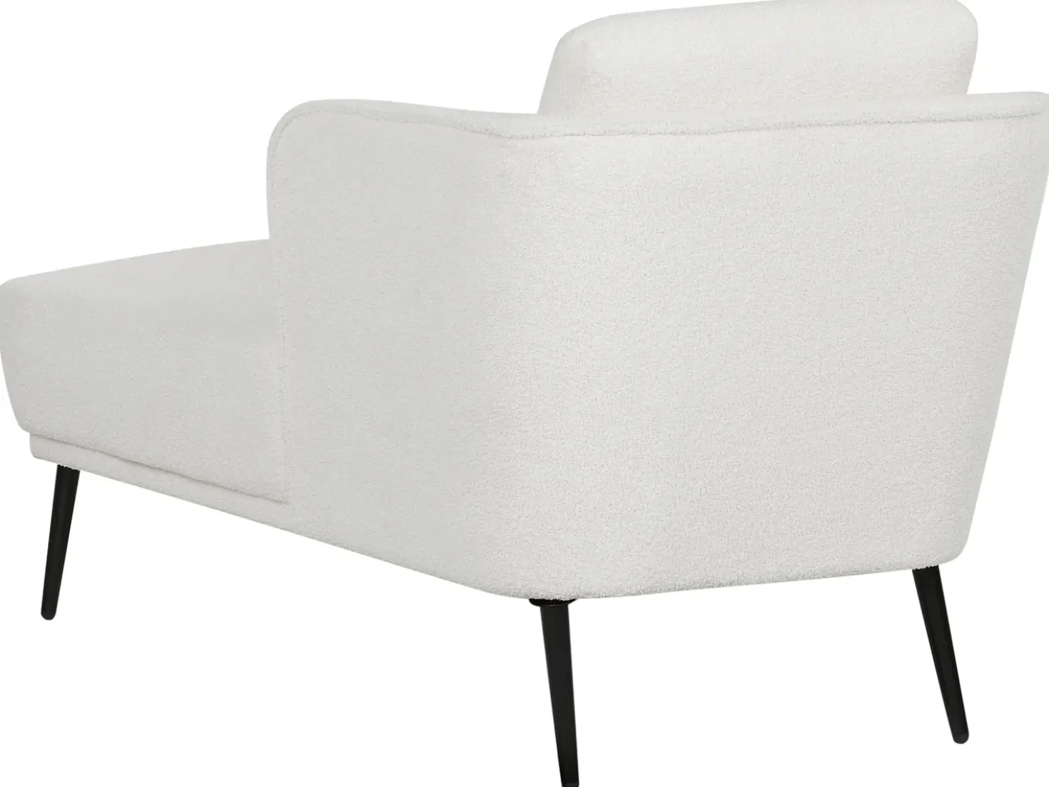 Chaise longue versione sinistra ARTHEZE Bouclé Bianco sporco