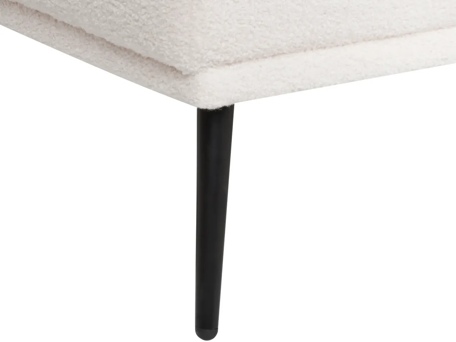 Chaise longue versione sinistra ARTHEZE Bouclé Bianco sporco