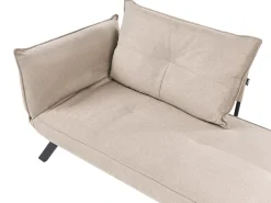 Chaise longue versione sinistra ROCAMADOUR Tessuto Tortora