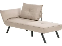 Chaise longue versione sinistra ROCAMADOUR Tessuto Tortora