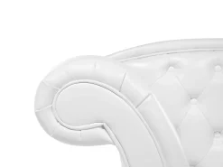 Chaise longue versione sinistra LATTES Pelle sintetica Bianco