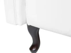 Chaise longue versione sinistra LATTES Pelle sintetica Bianco