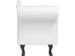 Chaise longue versione sinistra LATTES Pelle sintetica Bianco