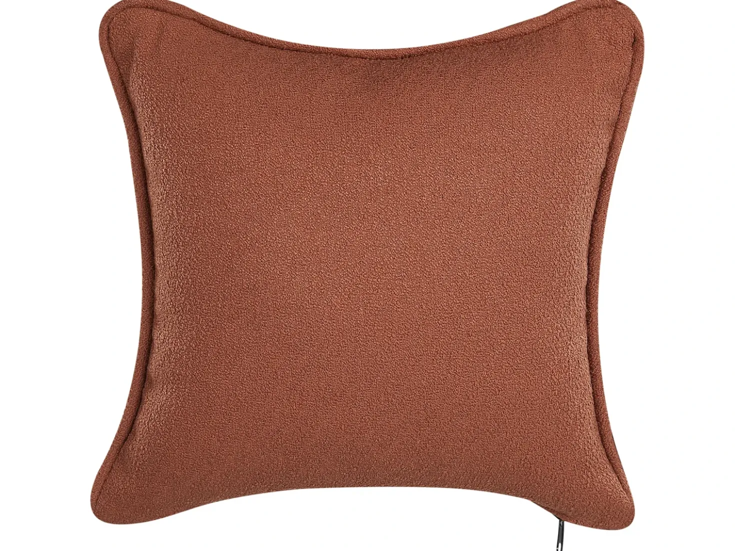 Chaise longue versione sinistra CHEVANNES Bouclé Rosso scuro