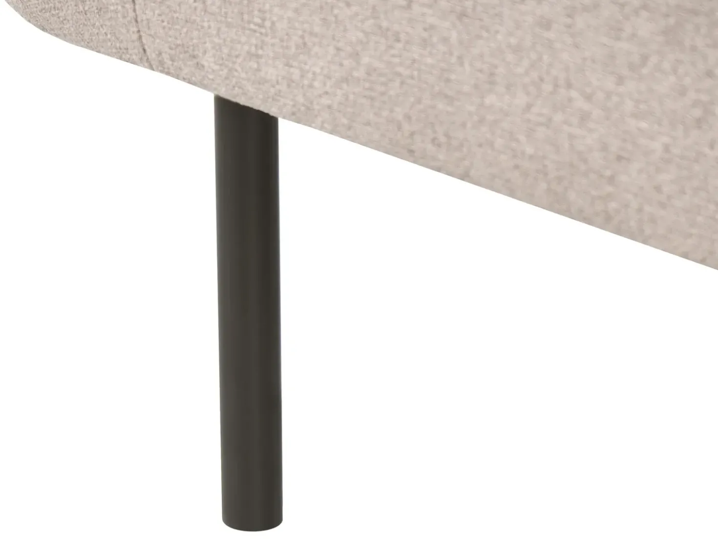 Chaise longue versione sinistra MIRMANDE Tessuto Marrone chiaro