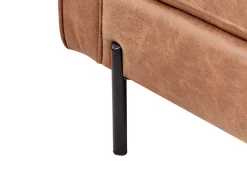 Chaise longue versione sinistra REBAIS Pelle sintetica Marrone dorato