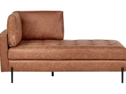 Chaise longue versione sinistra REBAIS Pelle sintetica Marrone dorato