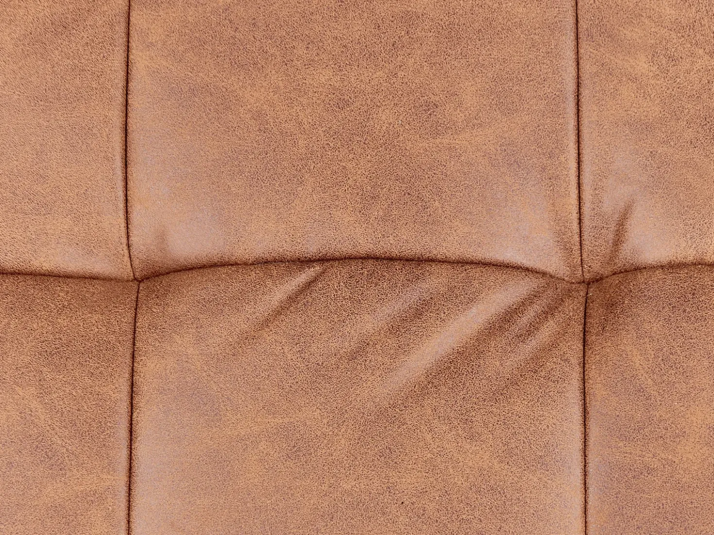 Chaise longue versione sinistra REBAIS Pelle sintetica Marrone dorato
