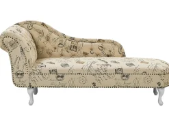 Chaise longue versione sinistra NIMES Tessuto Beige