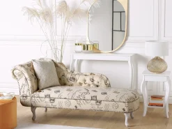Chaise longue versione sinistra NIMES Tessuto Beige