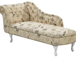 Chaise longue versione sinistra NIMES Tessuto Beige
