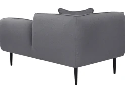 Chaise longue versione sinistra CHEVANNES Bouclé Grigio scuro