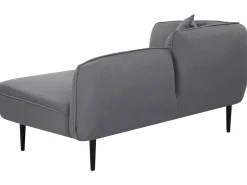 Chaise longue versione sinistra CHEVANNES Bouclé Grigio scuro