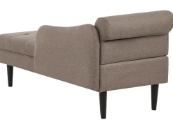 Chaise longue versione sinistra YVOIRE Tessuto Tortora