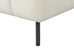 Chaise longue versione sinistra LANNILS Tessuto Bianco sporco