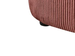 Chaise longue versione sinistra VANVEY Velluto a coste Rosso