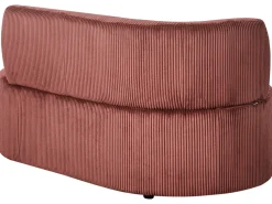 Chaise longue versione sinistra VANVEY Velluto a coste Rosso