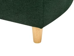 Chaise longue versione sinistra MERI Lino sintetico Verde con contenitore